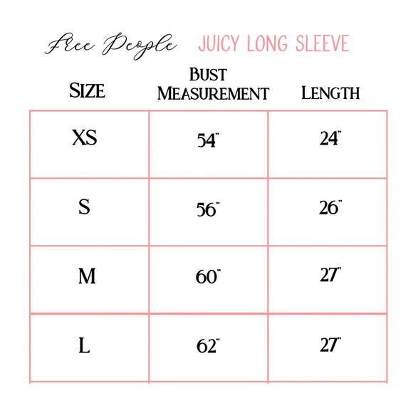 FREE PEOPLE NEW JUICY LONG SLEEVE WAFFLE KNIT OVERSIDED THERMAL STONE COLD XS - Picture 14 of 14